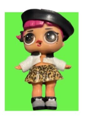 Glam Glitter Cherry series 2 Lol Surprise with Leopard Skirt and Black Beret